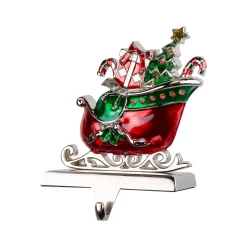 Present Filled Sleigh Christmas Stocking Holder - 5.5