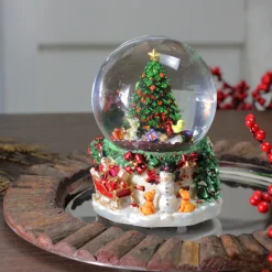 Presents Under the Tree Musical Christmas Snow Globe - 7