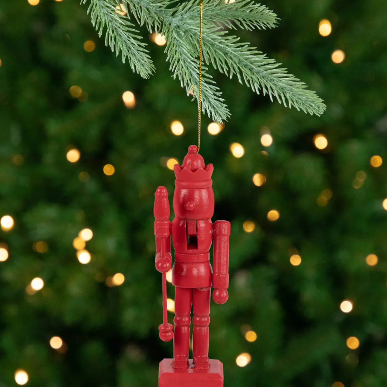 Rainbow Nutcracker Wooden Christmas Ornaments - 5" - Multicolor - Set of 5