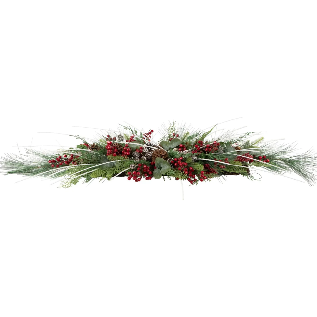 Real Touch™ Berries and Birch Twigs Artificial Pine Christmas Swag - 62" - Unlit