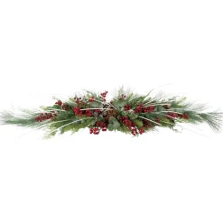 Real Touch™ Berries and Birch Twigs Artificial Pine Christmas Swag - 62