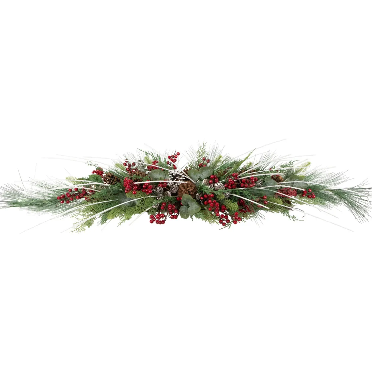 Real Touch™ Berries and Birch Twigs Artificial Pine Christmas Swag - 62" - Unlit