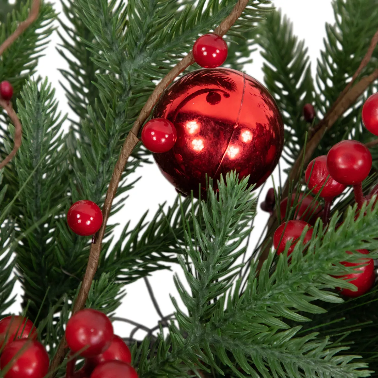 Real Touch™? Berries and Pine Artificial Christmas Wreath - 32" - Unlit