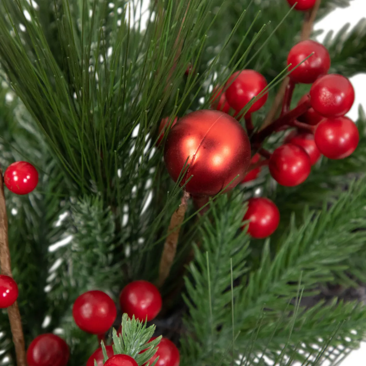 Real Touch™? Berries and Pine Artificial Christmas Wreath - 32" - Unlit