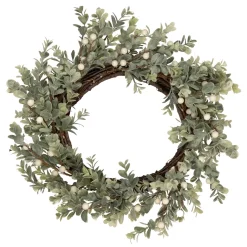 Real Touchâ„¢? Berry and Eucalyptus Christmas Wreath - 18" - Unlit