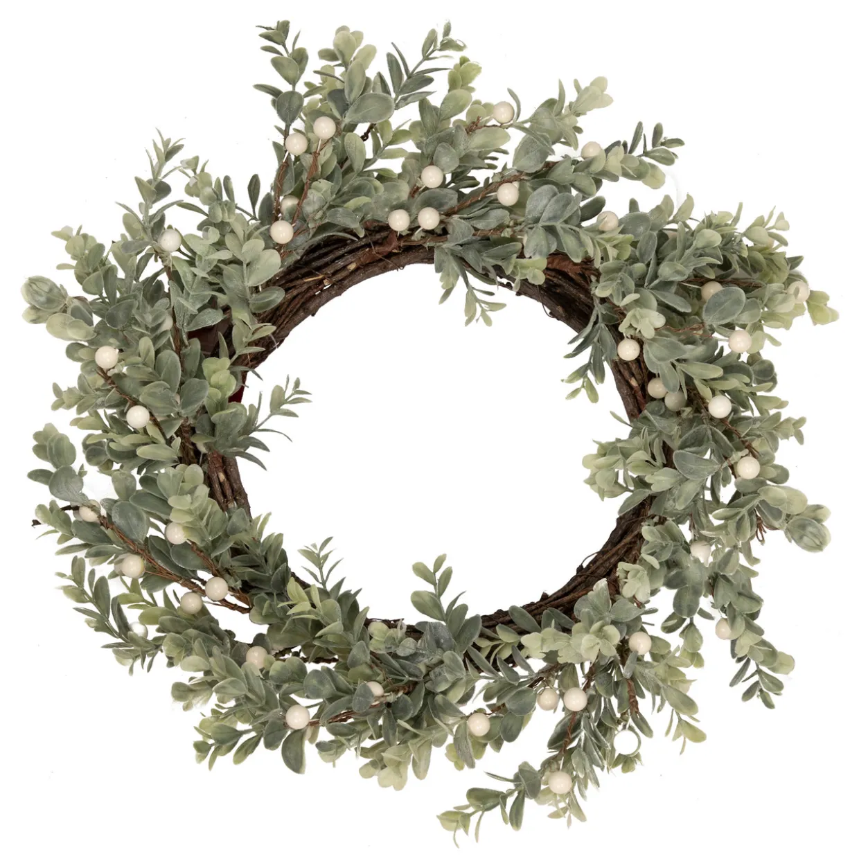 Real Touch™? Berry and Eucalyptus Christmas Wreath - 18" - Unlit