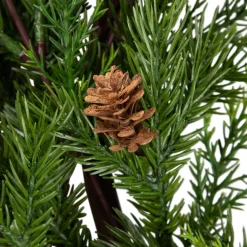 Real Touch™? Cypress and Pinecone Artificial Christmas Wreath - 24
