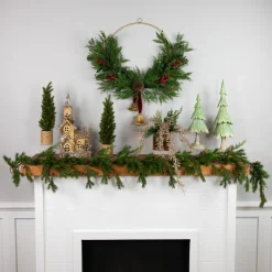 Real Touch™? Cypress and Pine with Berries Artificial Christmas Wreath - 28" - Unlit