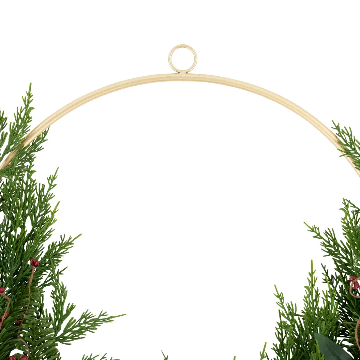 Real Touch™? Cypress and Pine with Berries Artificial Christmas Wreath - 28" - Unlit