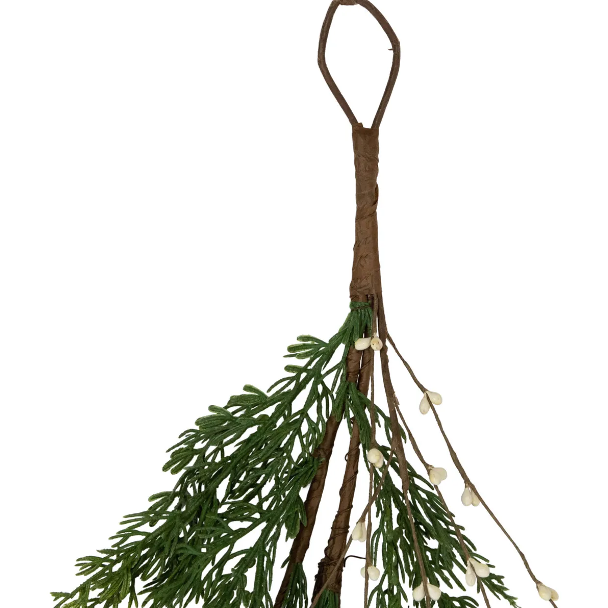 Real Touch™? Cypress and White Grape Berry Artificial Christmas Garland - 6' x 8" - Unlit