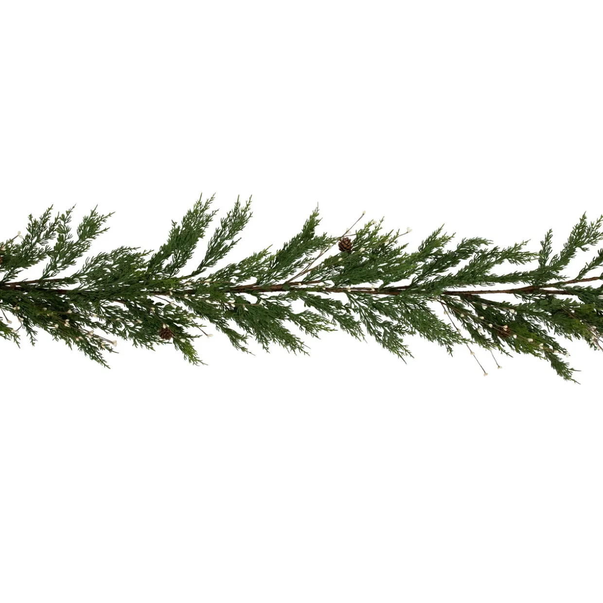 Real Touch™? Cypress and White Grape Berry Artificial Christmas Garland - 6' x 8" - Unlit