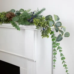 Real Touch™? Eucalyptus and Pine Artificial Christmas Garland - 5' x 8" - Unlit