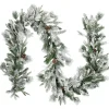 Real Touch™? Flocked Rosemary Emerald Angel Pine Artificial Christmas Garland - 9' x 14" - Unlit