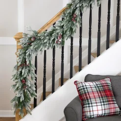 Real Touchâ„¢? Flocked Snowcap Grove Fir Artificial Christmas Garland - 7' x 15" - Unlit