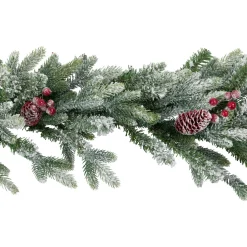 Real Touch™? Flocked Snowcap Grove Fir Artificial Christmas Garland - 7' x 15