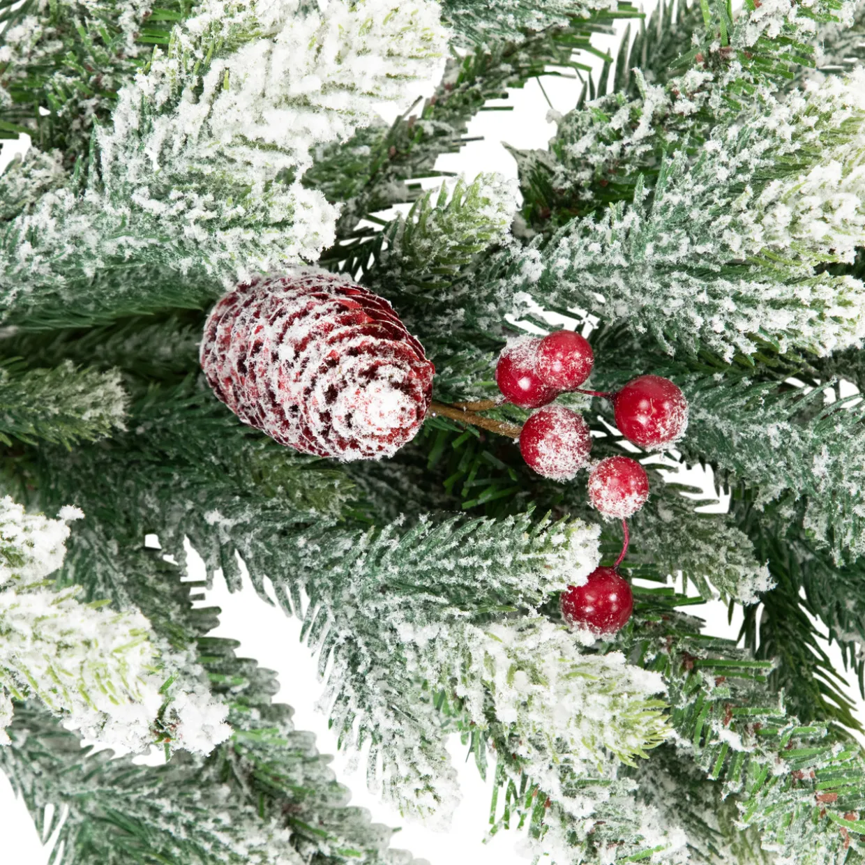 Real Touch™? Flocked Snowcap Grove Fir Artificial Christmas Garland - 7' x 15" - Unlit