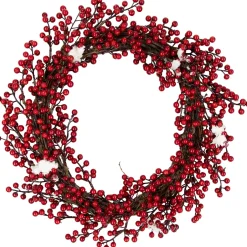 Real Touchâ„¢? Frosted Berry Artificial Christmas Wreath - 18" - Unlit