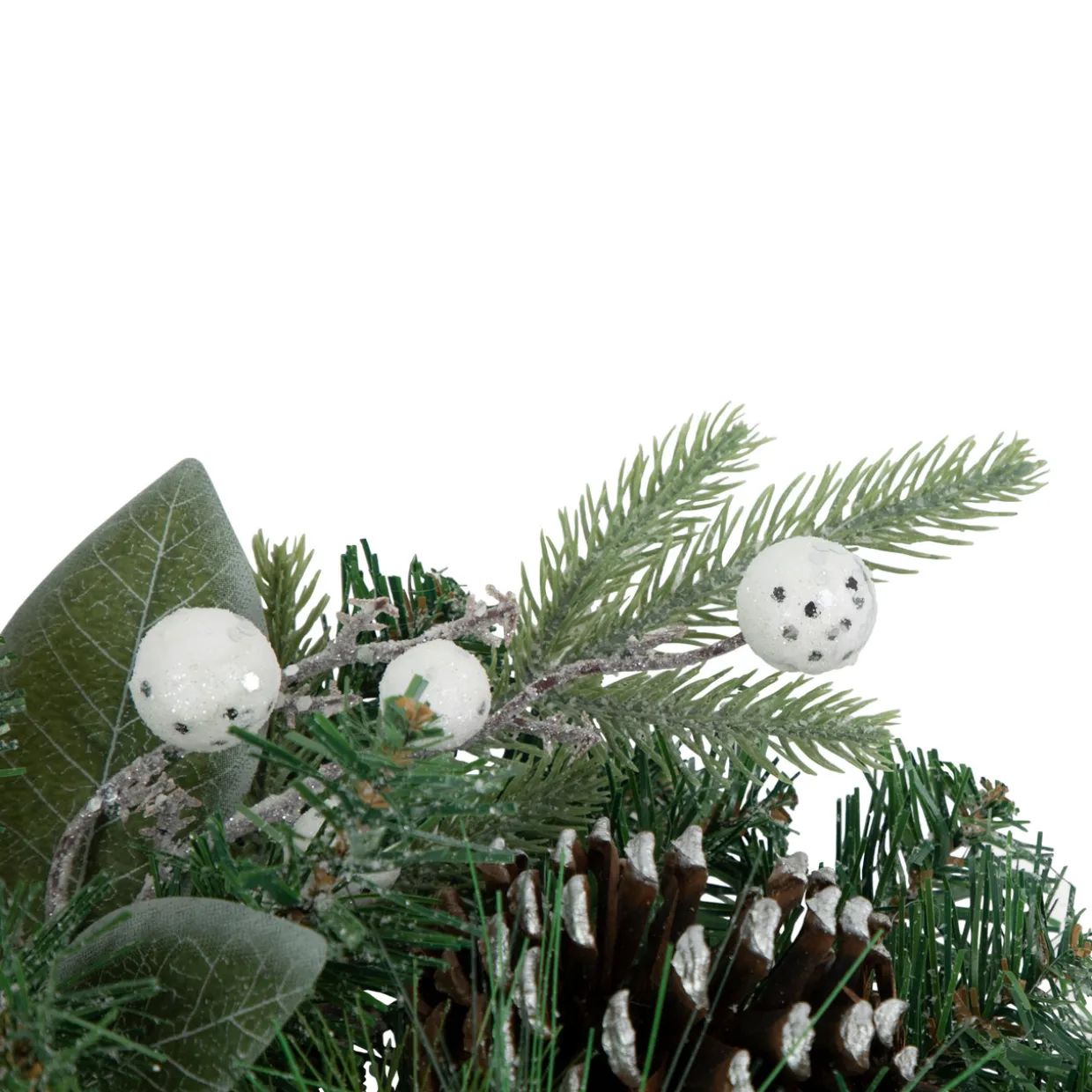 Real Touch™ Frosted Mixed Pine Artificial Christmas Wreath - 24" - Unlit