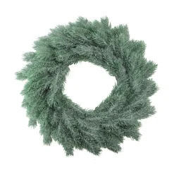 Real Touchâ„¢? Frosted Pine Artificial Christmas Wreath - 16" - Unlit