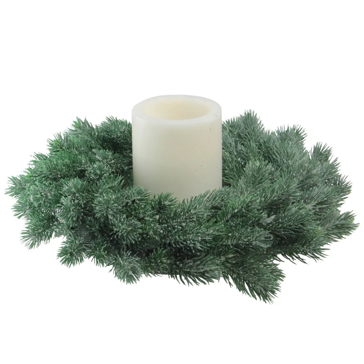 Real Touch™? Frosted Pine Artificial Christmas Wreath - 16" - Unlit