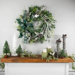 Real Touch™? Frosted Pinecones and Berries Christmas Wreath - 36