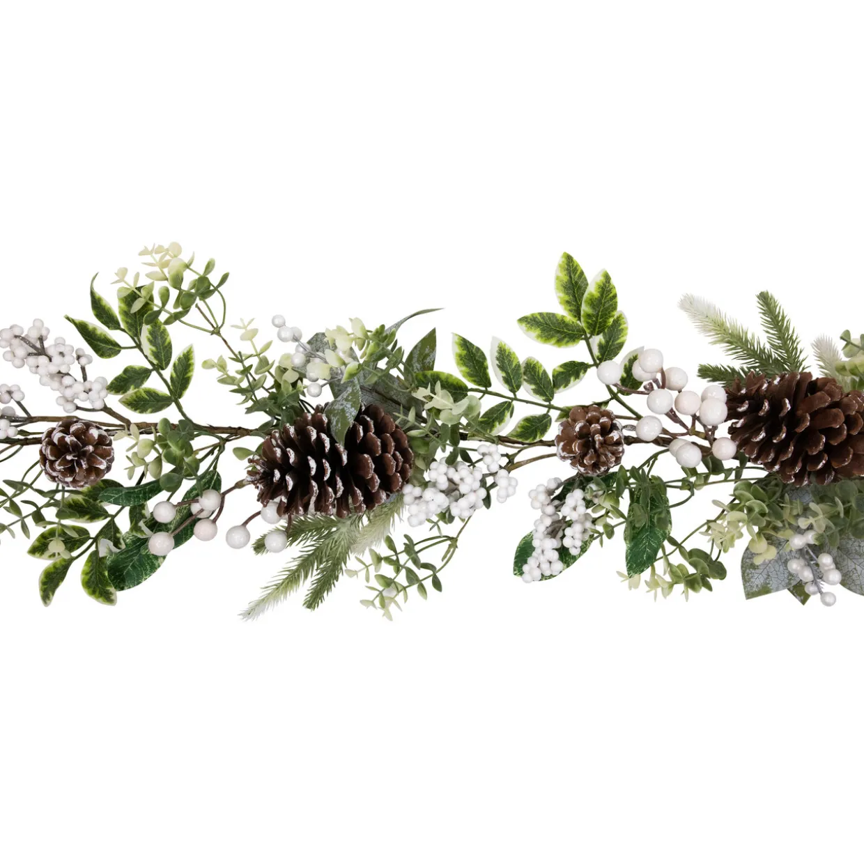 Real Touch™? Frosted Pinecones Artificial Christmas Garland - 5' x 10" - Unlit