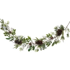 Real Touch™? Frosted Pinecones Artificial Christmas Garland - 5' x 10