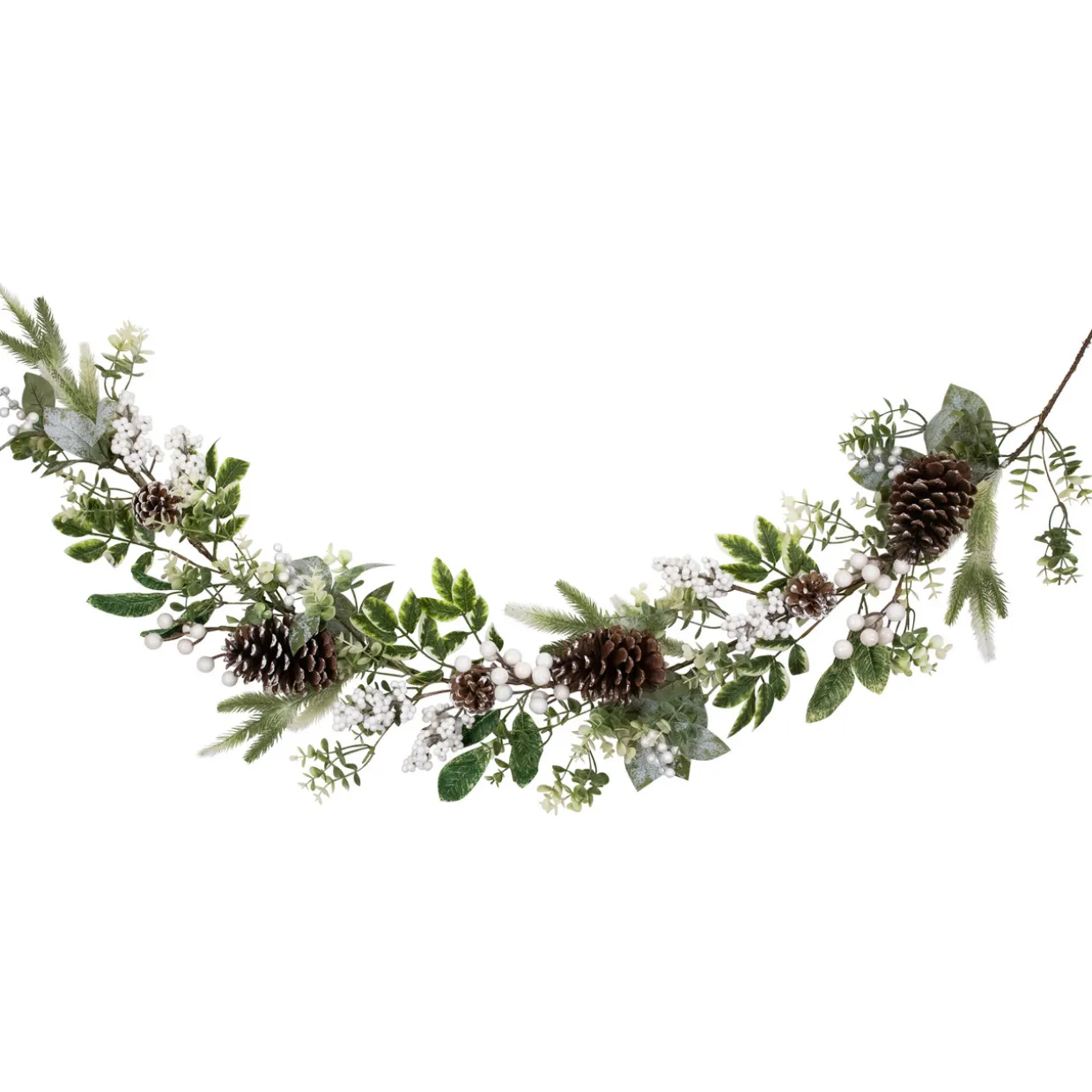 Real Touch™? Frosted Pinecones Artificial Christmas Garland - 5' x 10" - Unlit