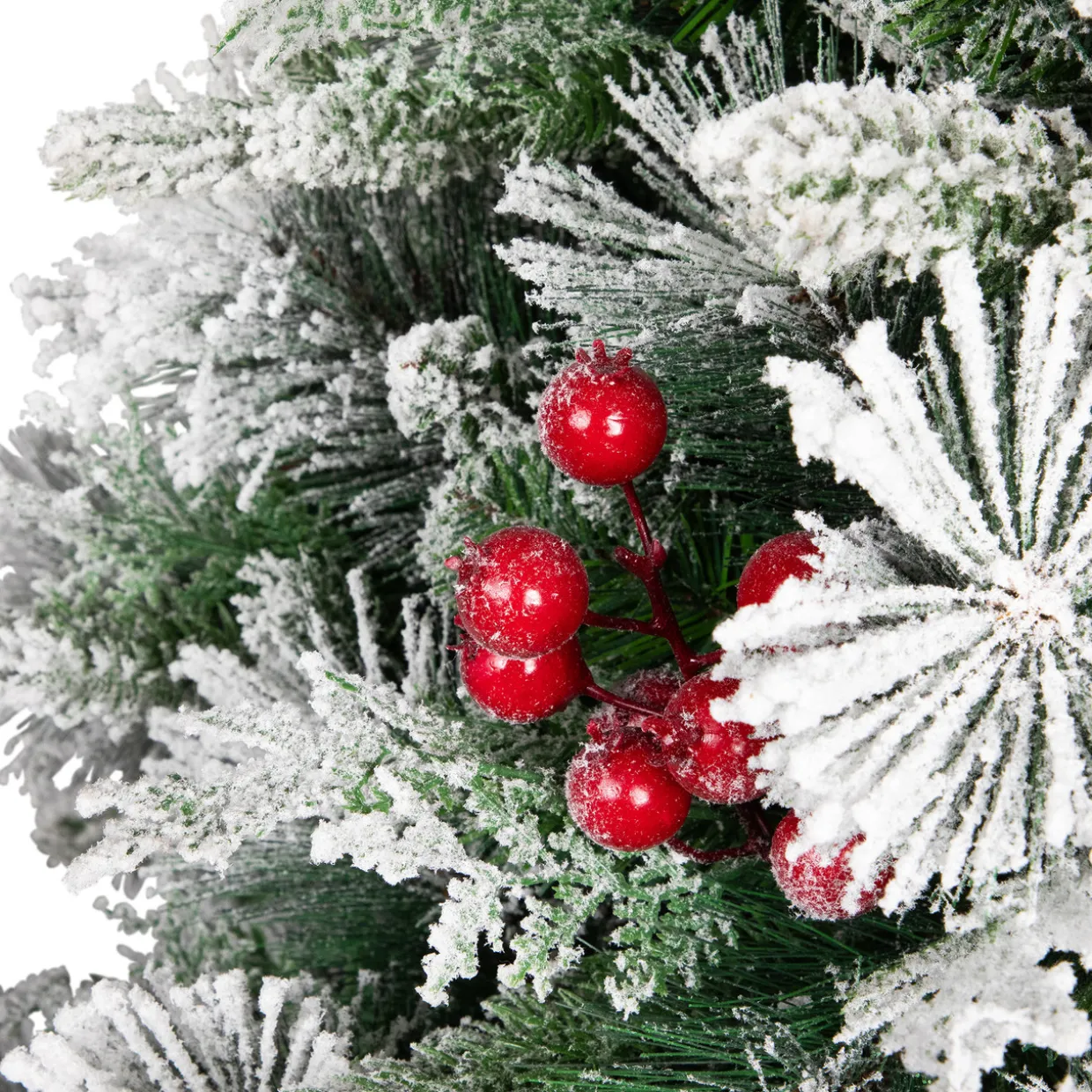 Real Touch™? Heavily Flocked Whittaker Spruce Full Artificial Christmas Tree - 5' -Unlit