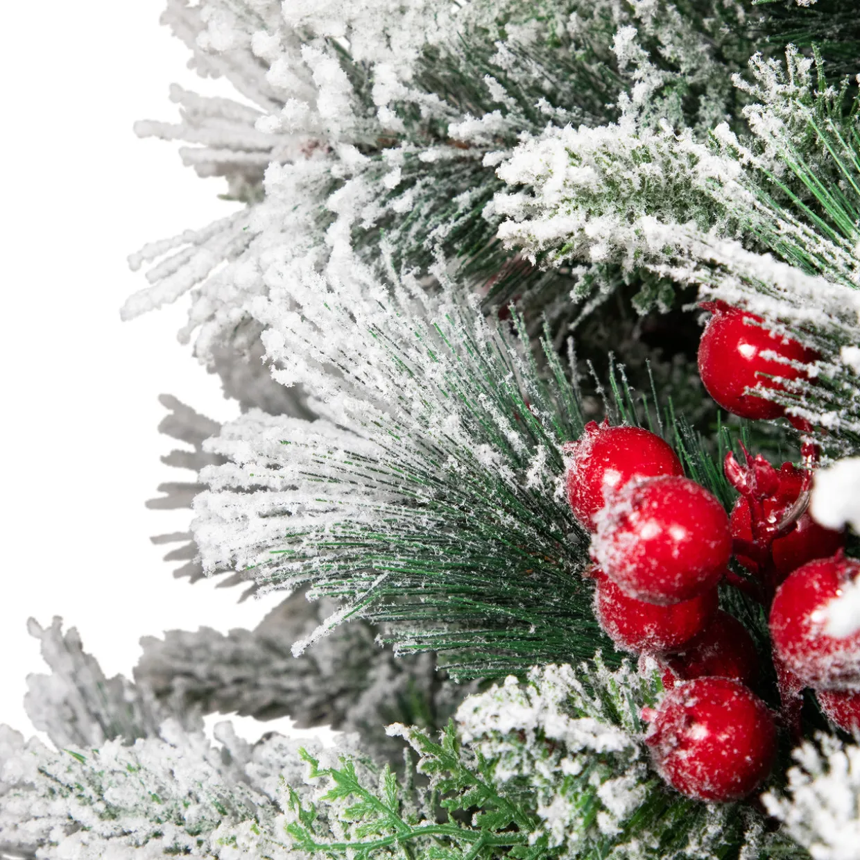 Real Touch™? Heavily Flocked Whittaker Spruce Full Artificial Christmas Tree - 5' -Unlit