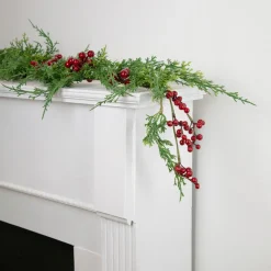 Real Touch™? Iced Berries and Pine Artificial Christmas Garland - 5' x 10" - Unlit