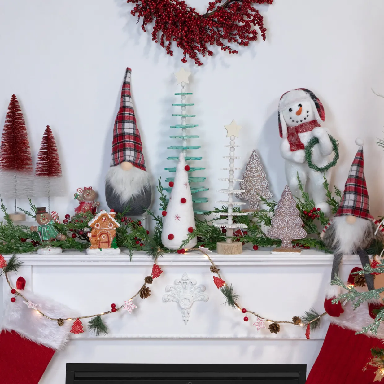 Real Touch™? Iced Berries and Pine Artificial Christmas Garland - 5' x 10" - Unlit