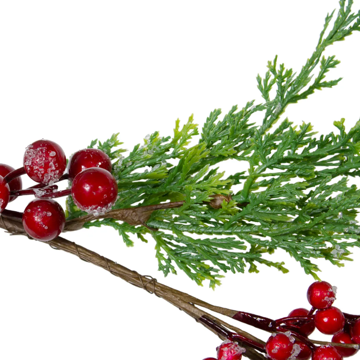 Real Touch™? Iced Berries and Pine Artificial Christmas Garland - 5' x 10" - Unlit