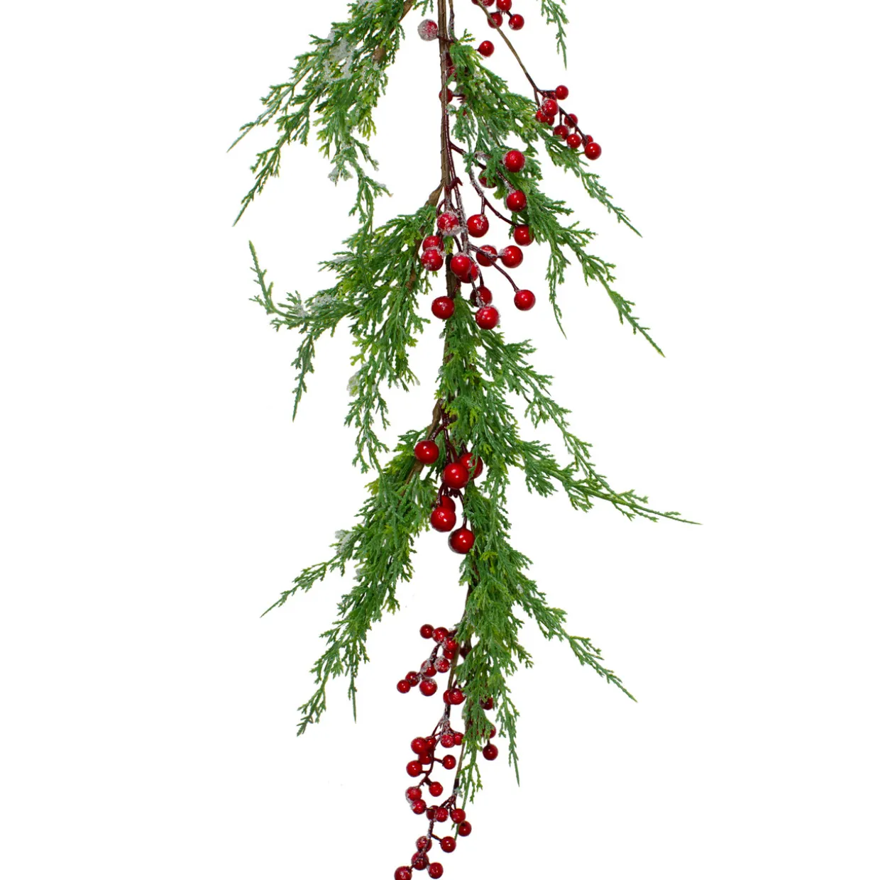 Real Touch™? Iced Berries and Pine Artificial Christmas Garland - 5' x 10" - Unlit