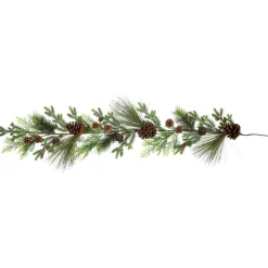 Real Touchâ„¢? Jingle Bells and Pinecones Artificial Christmas Garland - 5' x 10" - Unlit