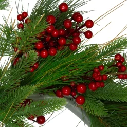 Real Touch™? Mixed Pine and Berry Artificial Christmas Wreath - 24" - Unlit
