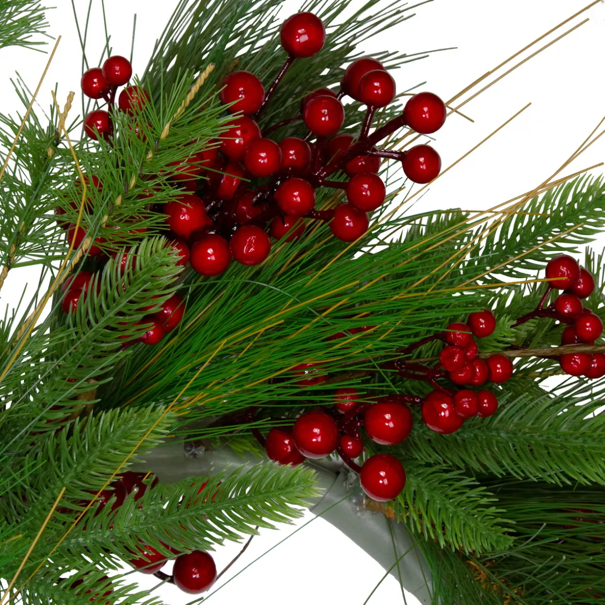 Real Touch™? Mixed Pine and Berry Artificial Christmas Wreath - 24" - Unlit