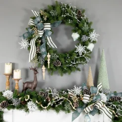 Real Touch™? Noble Fir Artificial Christmas Wreath - Unlit - 30"