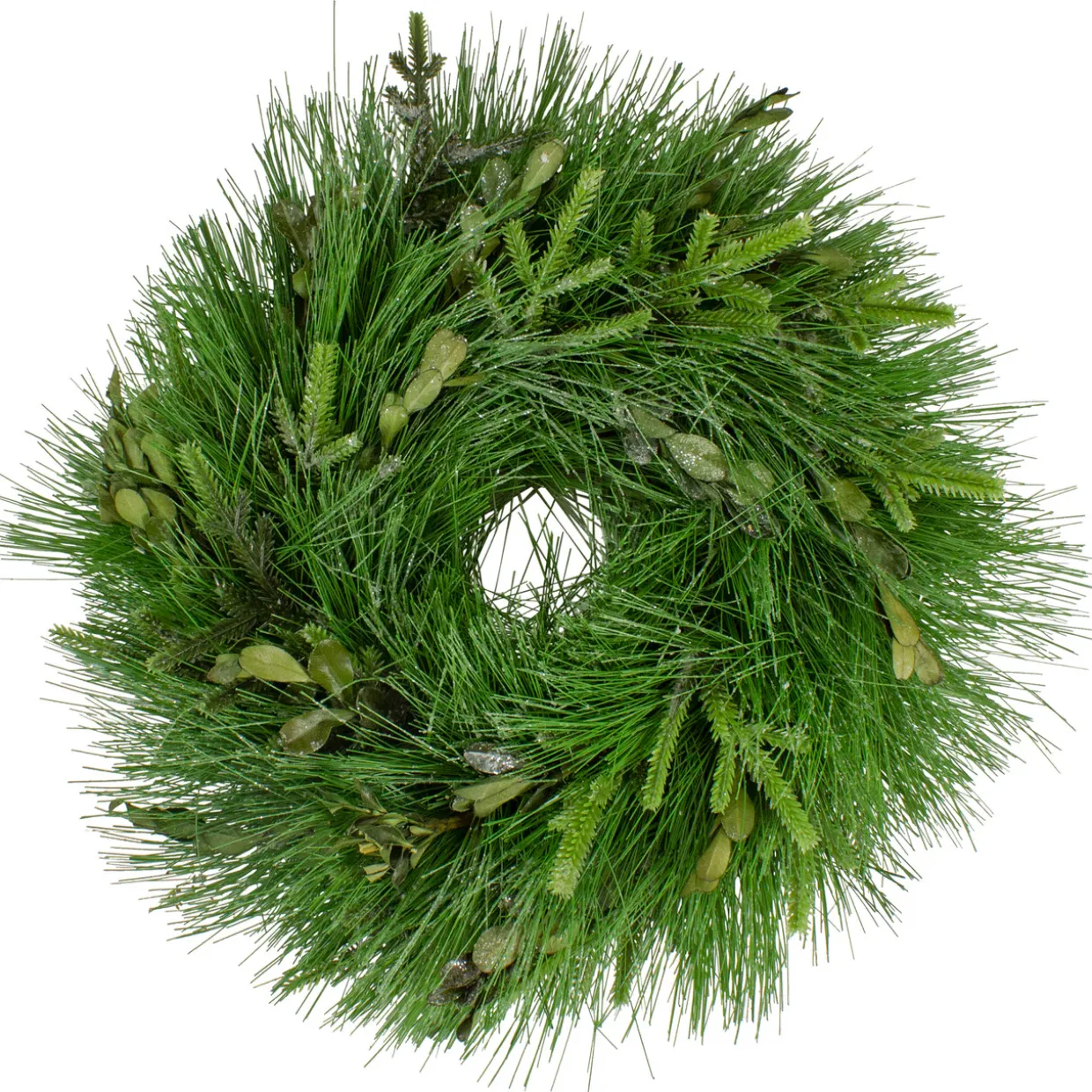 Real Touch™? Pine Sprigs and Winter Foliage Artificial Christmas Wreath - 12" - Unlit