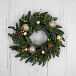 Real Touch™ Pre-Decorated Pine with Pine Cones Artificial Christmas Wreath - 22" - Unlit