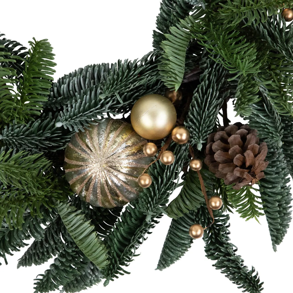 Real Touch™ Pre-Decorated Pine with Pine Cones Artificial Christmas Wreath - 22" - Unlit