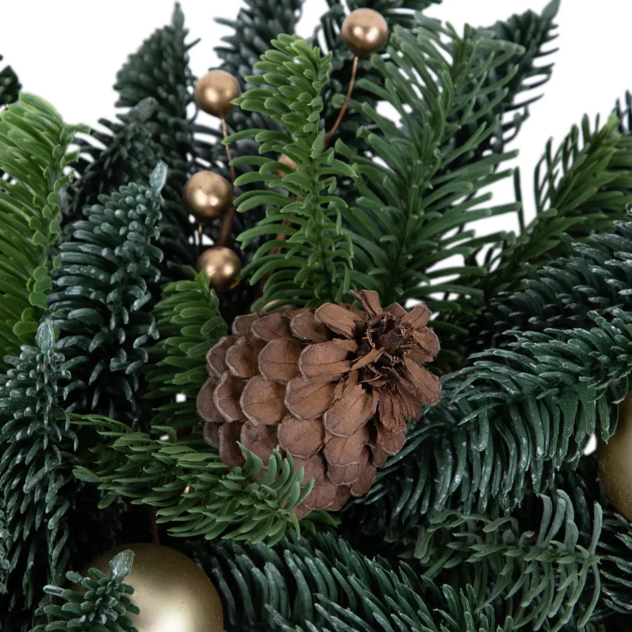 Real Touch™ Pre-Decorated Pine with Pine Cones Artificial Christmas Wreath - 22" - Unlit
