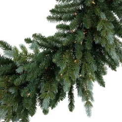 Real Touch™? Pre-Lit Blue Spruce Artificial Christmas Wreath - 48