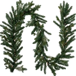 Real Touch™? Pre-Lit Blue Spruce Artificial Christmas Garland - 9' x 14" - Clear Lights