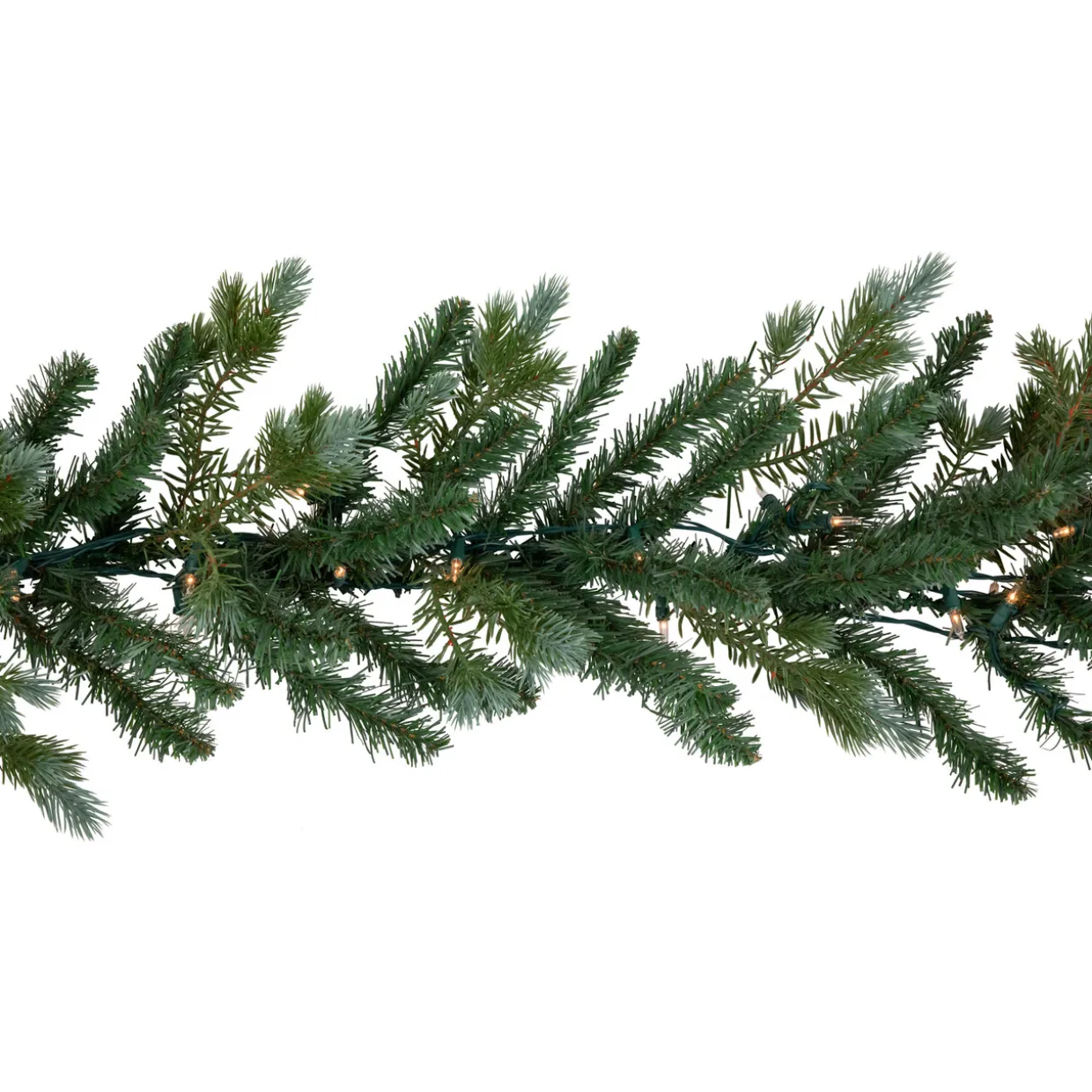 Real Touch™? Pre-Lit Blue Spruce Artificial Christmas Garland - 9' x 14" - Clear Lights
