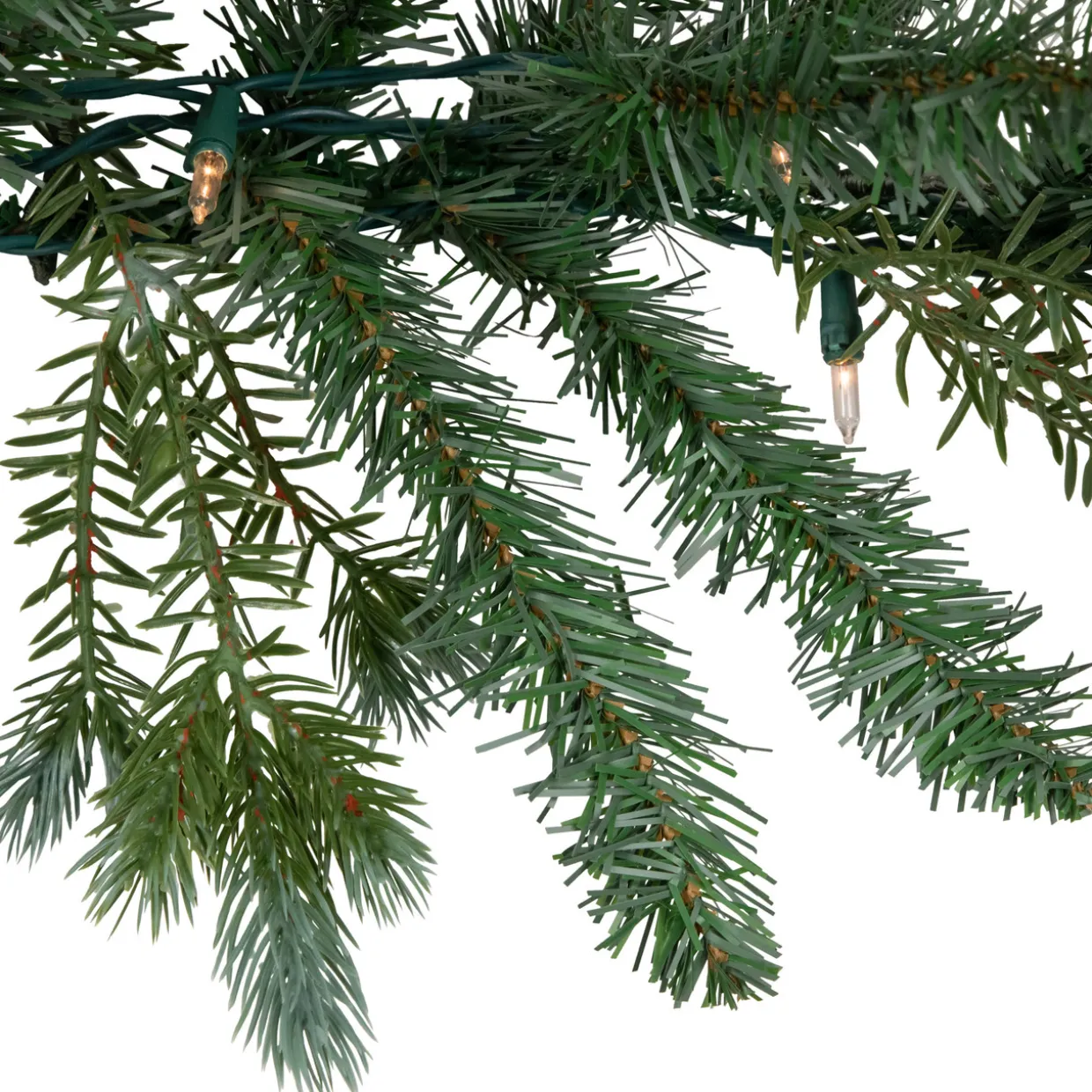 Real Touch™? Pre-Lit Blue Spruce Artificial Christmas Garland - 9' x 14" - Clear Lights