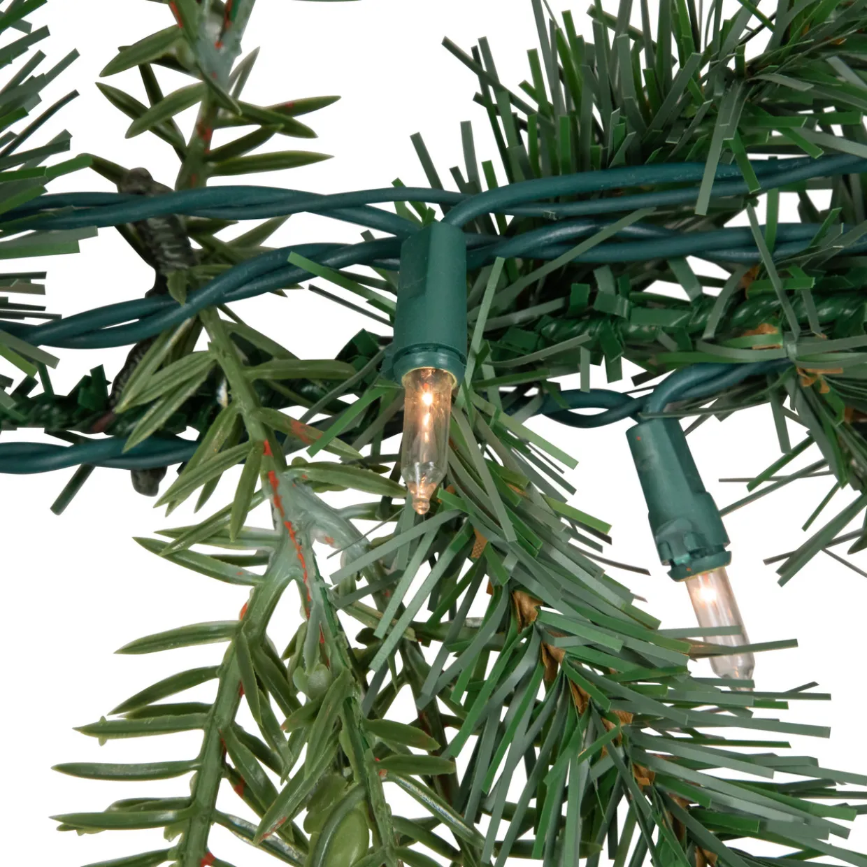 Real Touch™? Pre-Lit Blue Spruce Artificial Christmas Garland - 9' x 14" - Clear Lights