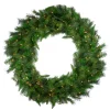 Real Touch™? Pre-Lit Canyon Pine Artificial Christmas Wreath - 60" - Clear LED Lights