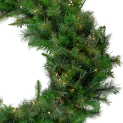 Real Touch™? Pre-Lit Canyon Pine Artificial Christmas Wreath - 60" - Clear LED Lights