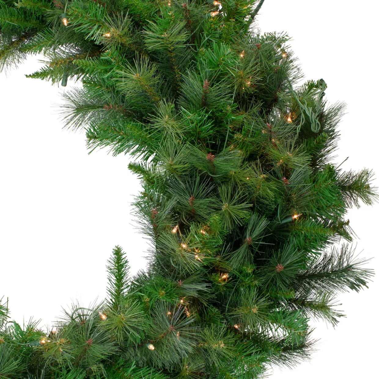 Real Touch™? Pre-Lit Canyon Pine Artificial Christmas Wreath - 60" - Clear LED Lights